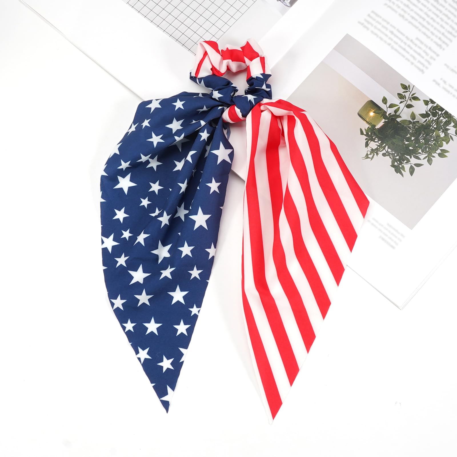 Budsmile flatlay with outfit pairing ideas for festive red white blue coordination
