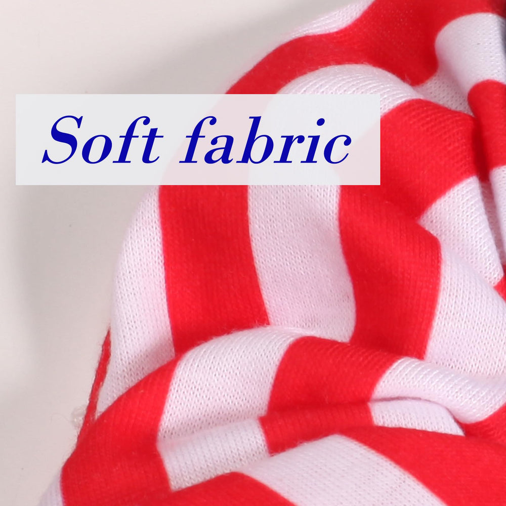 Budsmile four scrunchies laid flat displaying distinct flag patterns and mix-and-match benefit