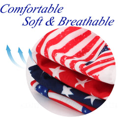 Budsmile girl wearing patriotic headband adding festive flair and secure hold