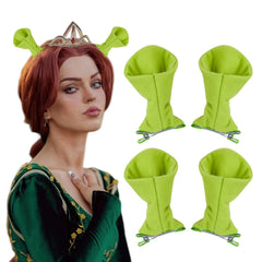 Bufeti front view of green ogre ears showing set of four and packaging benefit visibility