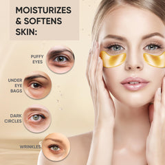 Bukamkom mask applied under eye on model, demonstrates secure non-slip wear benefit