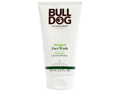 Bulldog Skincare in bathroom setting promoting simple daily grooming routine