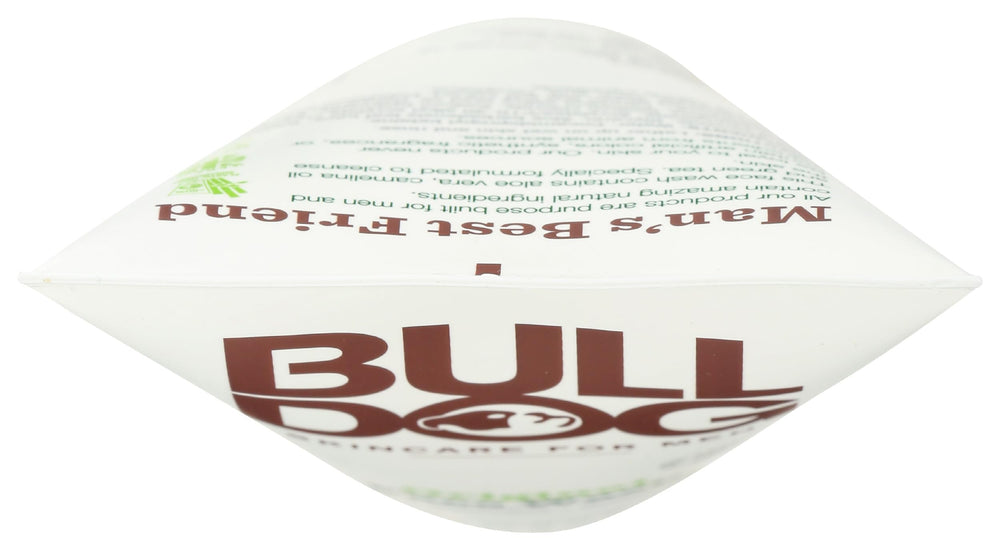 Bulldog Original face wash used in shower, quick rinse-off and refresh benefit