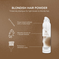 Bumble and bumble Blondish held in hand to show 4.4 ounce scale and portability