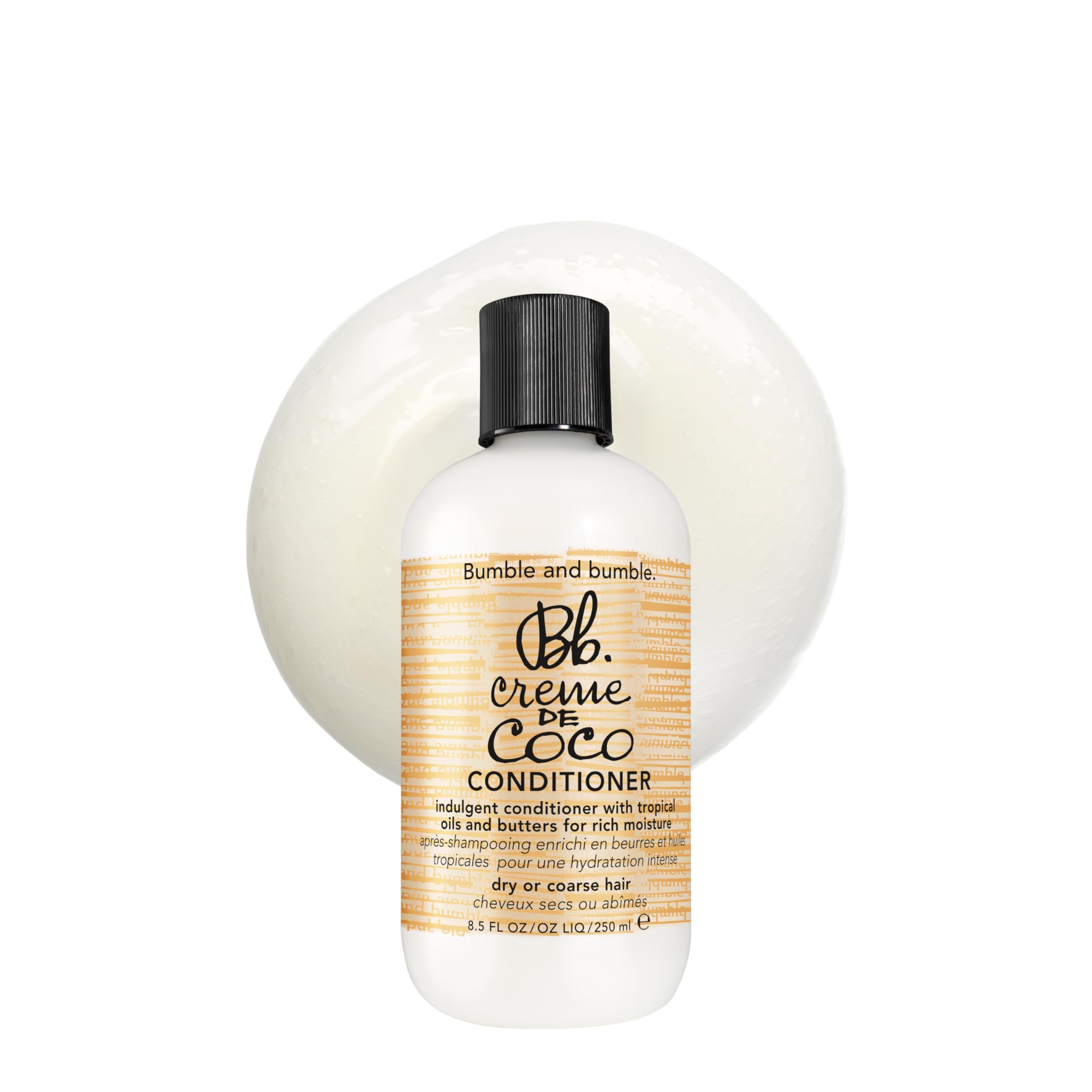 Bumble and bumble front bottle showing label and 8.5 oz size for clear product ID and benefit