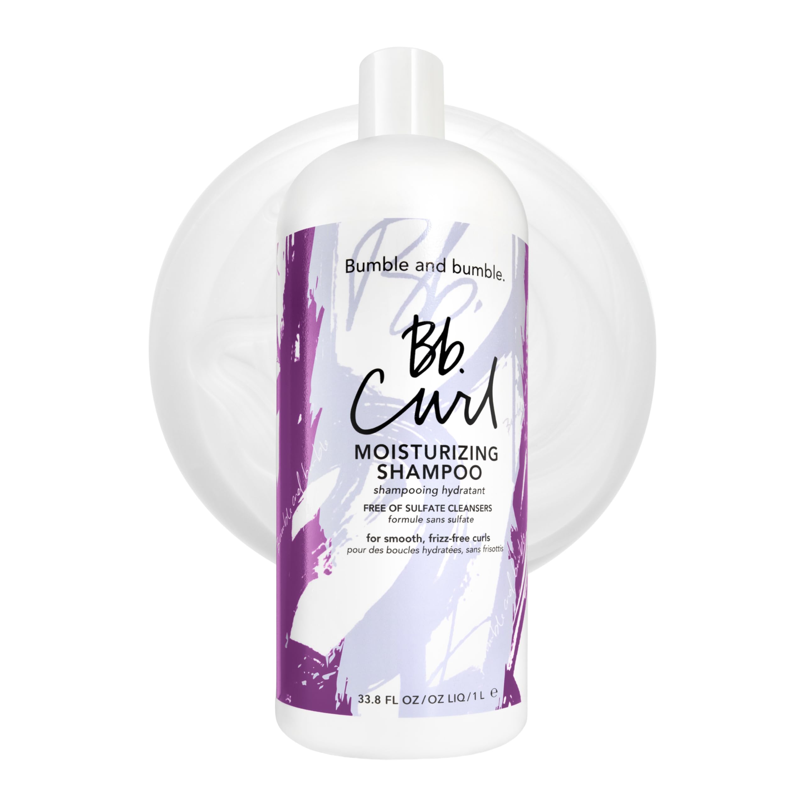 Bumble and bumble front bottle view showing brand and size benefits