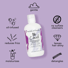 Bumble and bumble in-shower use demonstrating frizz-control benefit