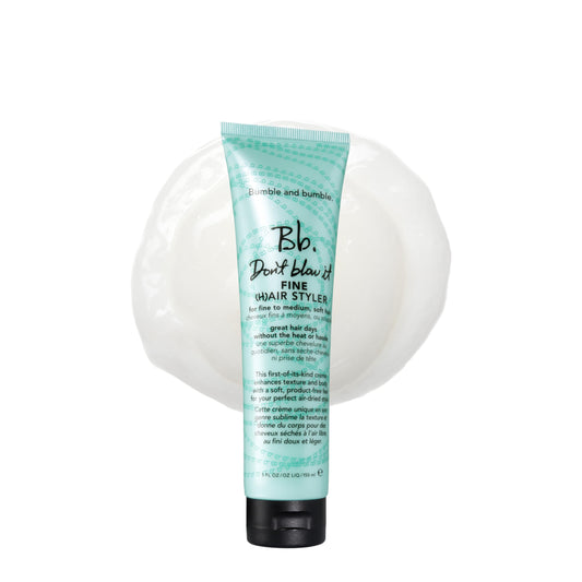bumble and bumble front packaging showing product and benefit lightweight texture