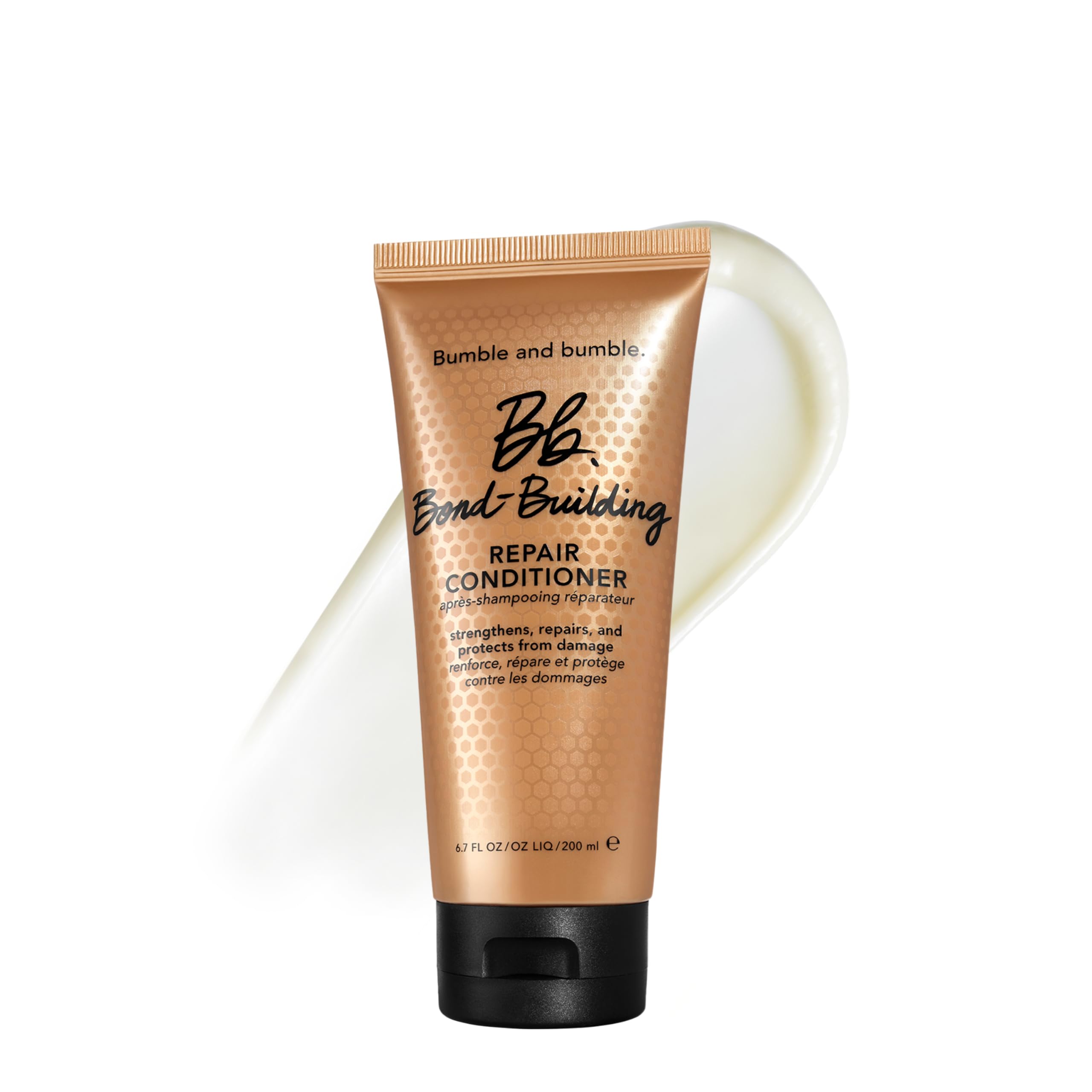 Bumble and bumble front bottle showing clean packaging and easy use benefit