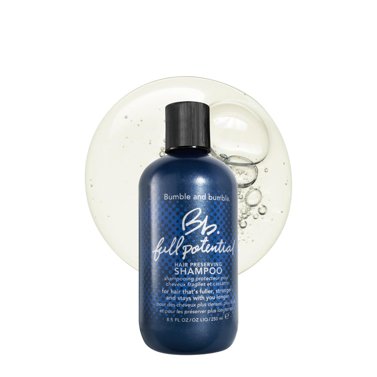 Bumble and bumble front packaging showing product and brand for confident purchase