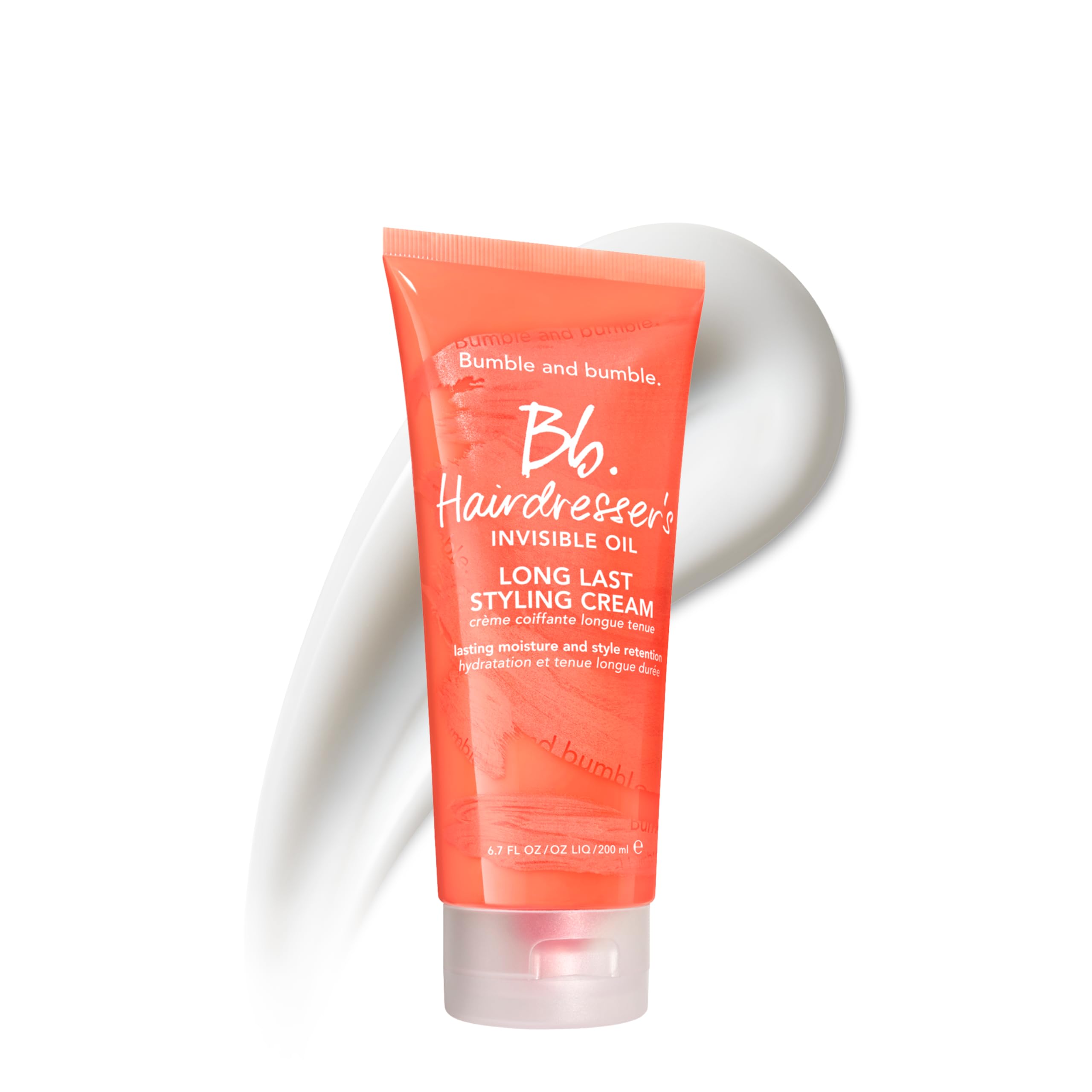 Bumble and bumble front packaging showing product and benefits