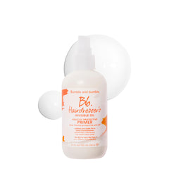 Bumble and bumble front packaging showing compact bottle and benefits