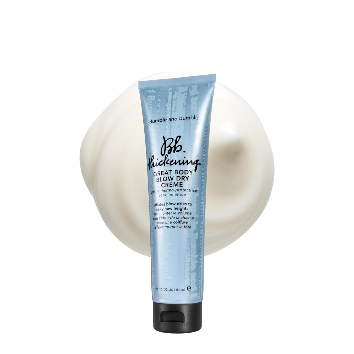 Bumble and bumble front packaging showing 5 fl oz tube and product benefit