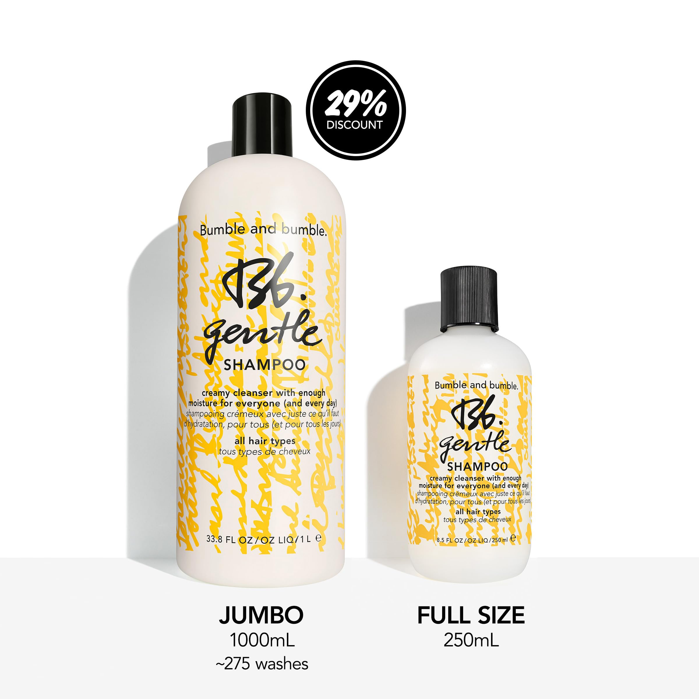 Bumble and bumble shampoo paired with Super Rich Conditioner for extra moisture