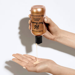 Bumble and bumble honey ingredient close-up showing elasticity improvement benefit
