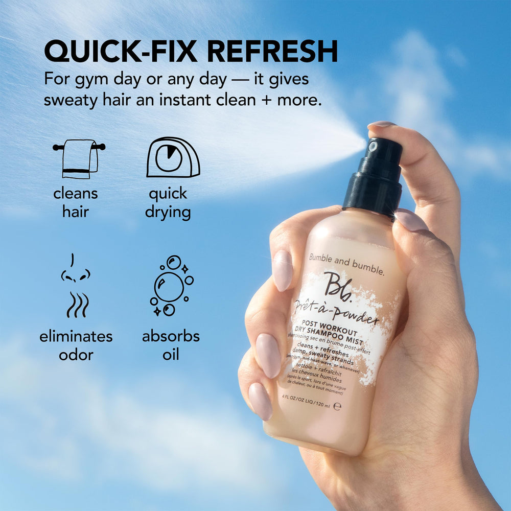 Bumble and bumble ingredient label close-up highlighting bamboo extract benefit