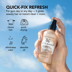 Bumble and bumble ingredient label close-up highlighting bamboo extract benefit