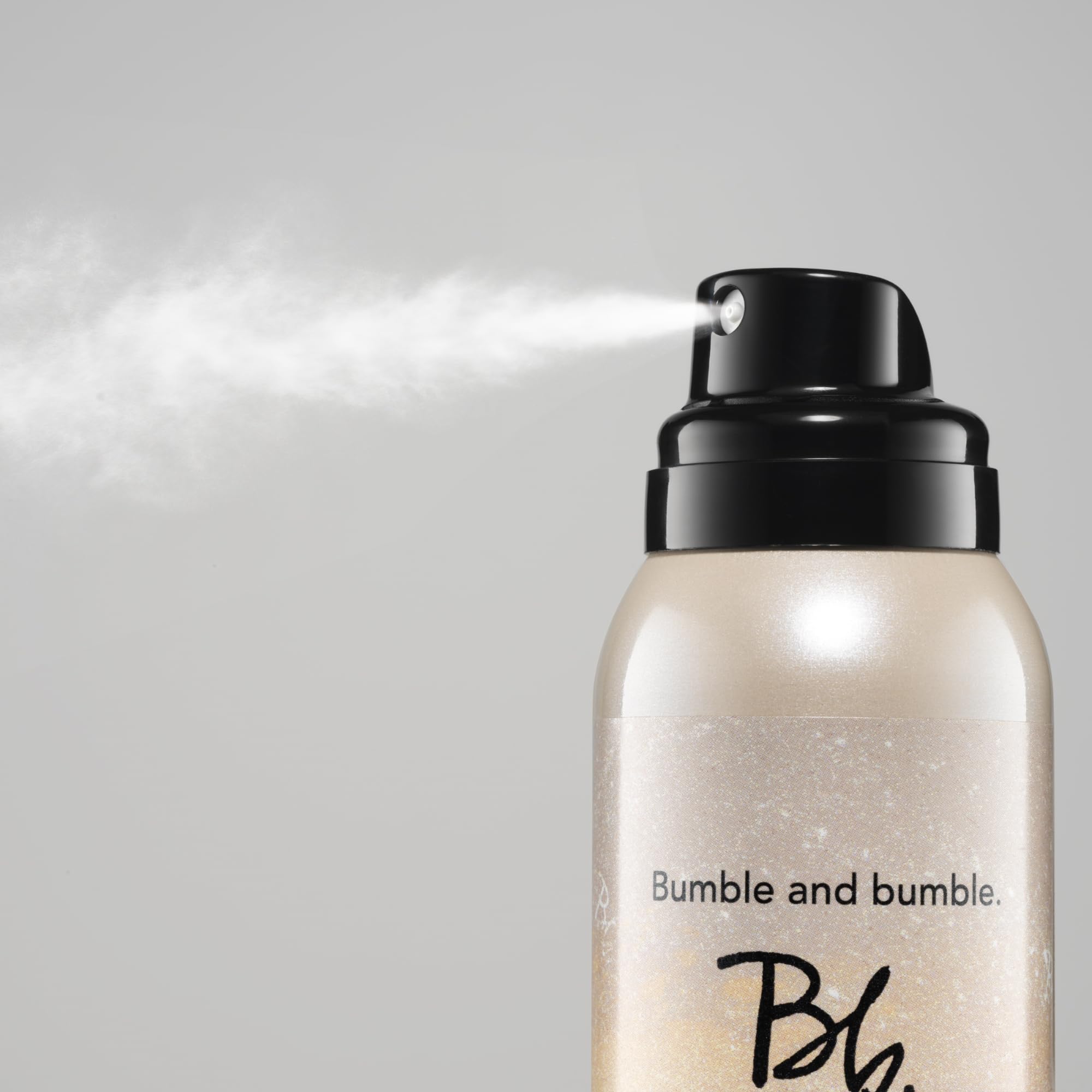 bumble and bumble aerosol nozzle closeup demonstrating precise spray control