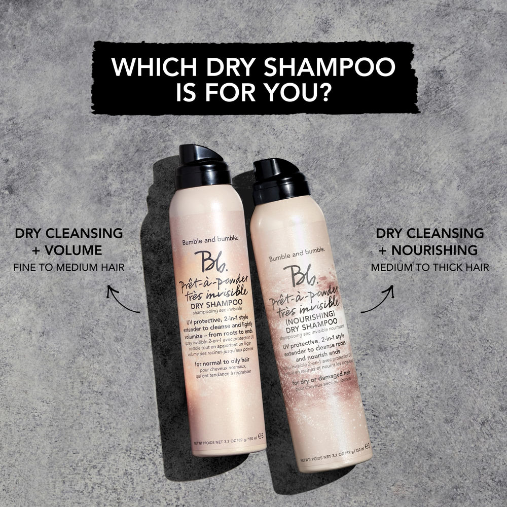 bumble and bumble product in use refreshing roots for instant volume