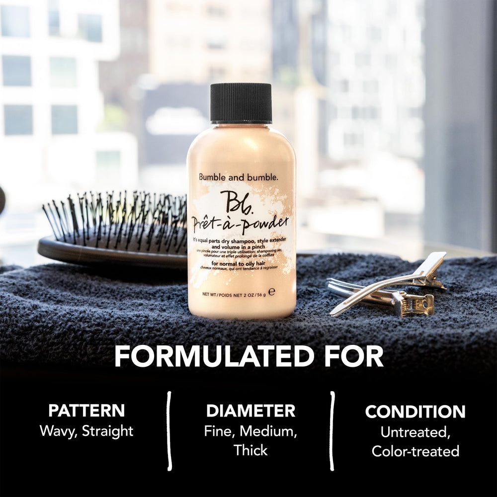 Bumble and bumble root boost demo showing added lift and volume at the crown