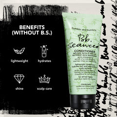 bumble and bumble conditioner being applied in shower showing detangling benefit