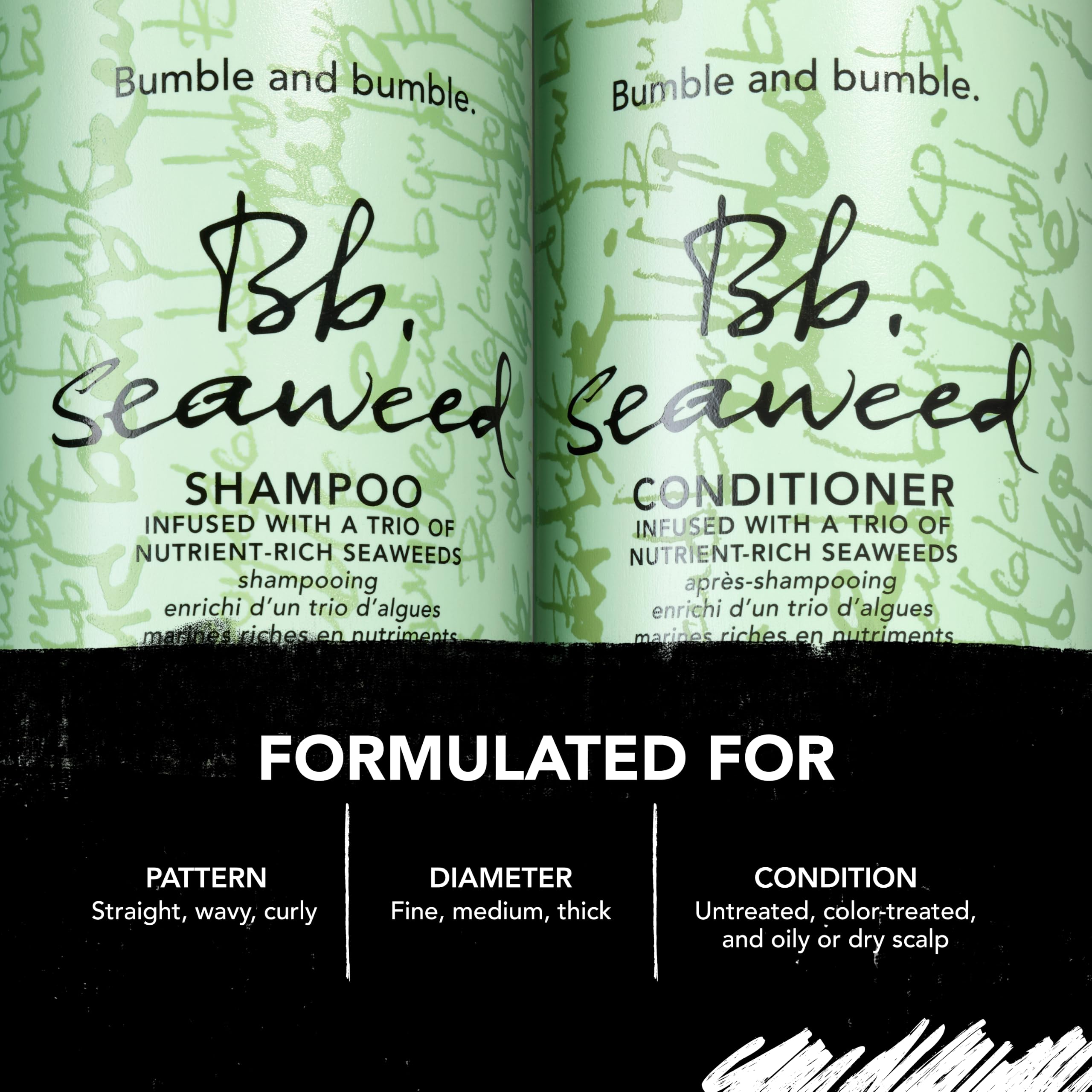 Bumble and bumble shampoo pouring to show lightweight consistency benefit