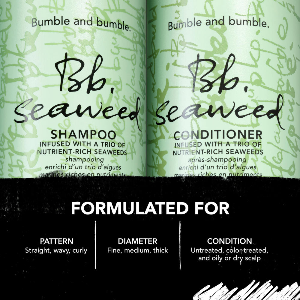 Bumble and bumble shampoo pouring to show lightweight consistency benefit
