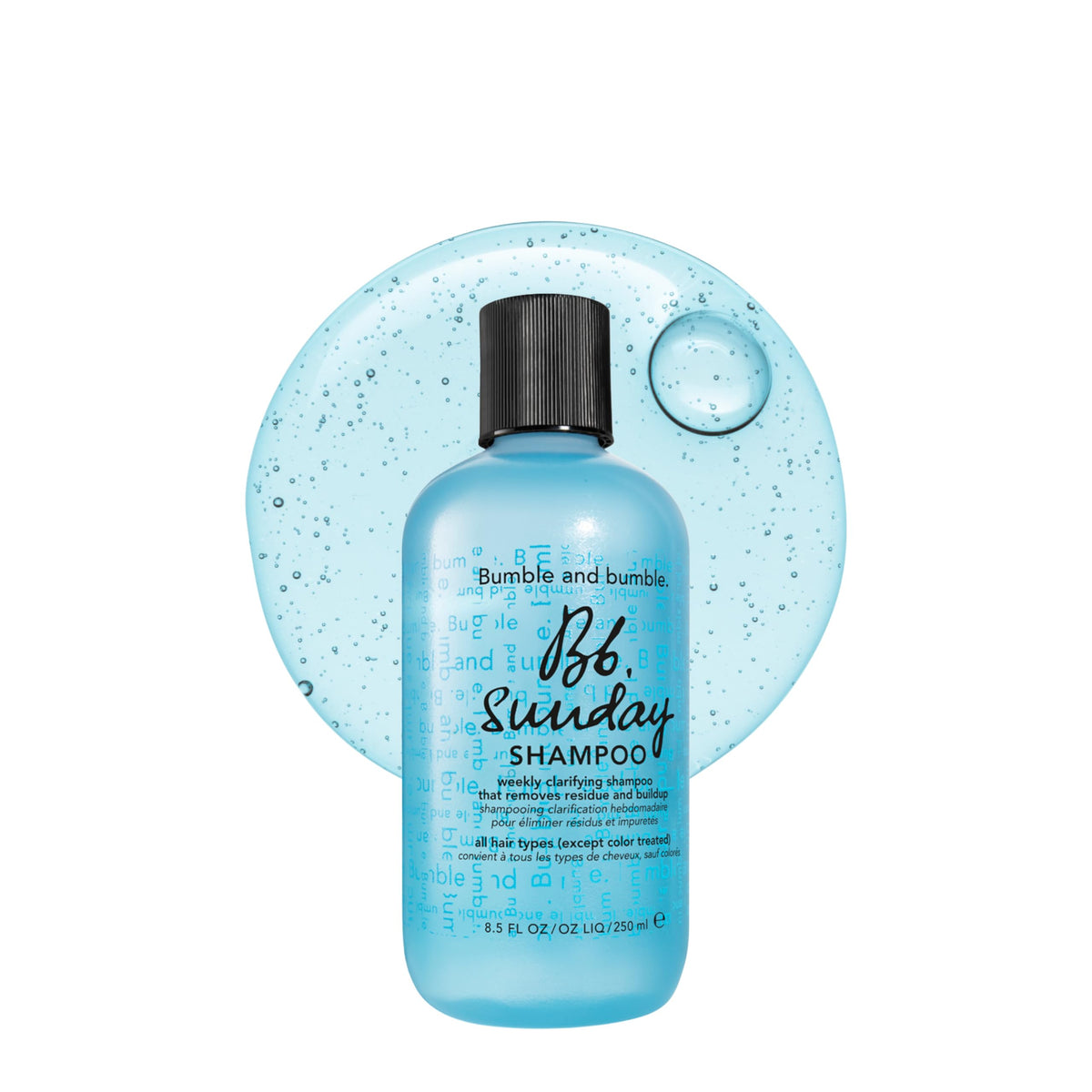Bumble and bumble front bottle showing product and benefit of fresh cleanse
