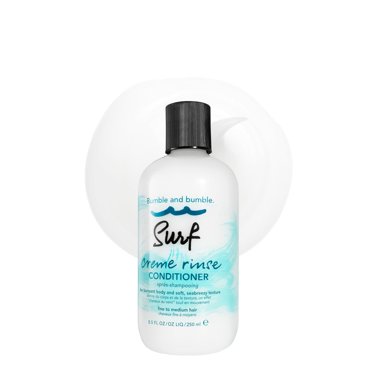 Bumble and bumble front bottle view showing product and branding for easy recognition