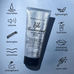 Bumble and bumble mask in shower lifestyle scene for effortless routine benefit