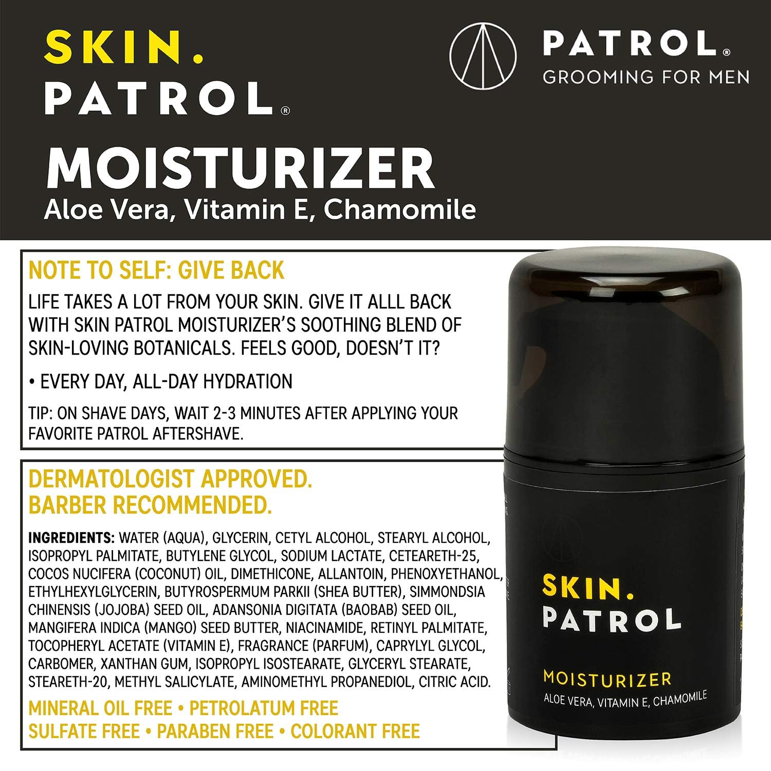 Bump Patrol texture close-up illustrating lightweight lotion and quick absorption