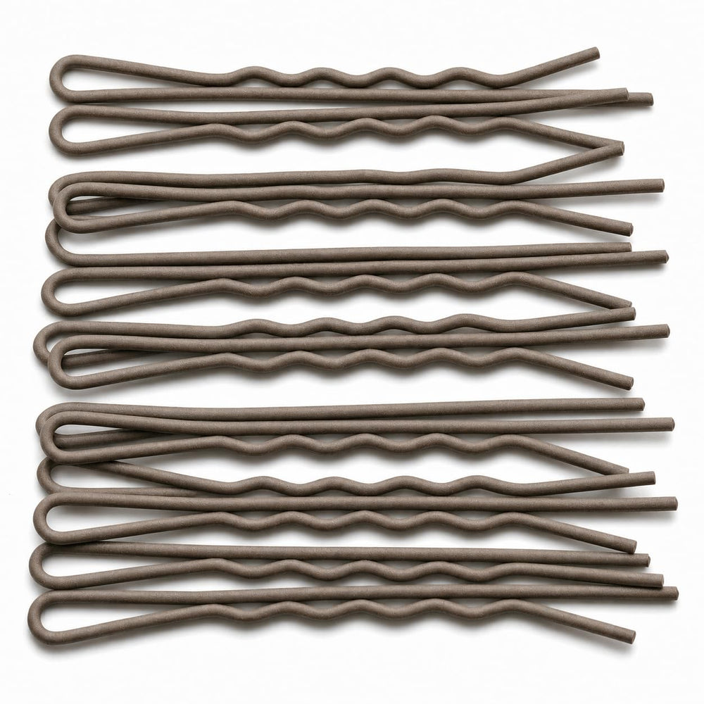 Bunnibo front packaging showing 12-count tin and neutral-tone pins for secure styling