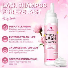 Buqikma foam close-up revealing dense mousse that clings for effective cleansing