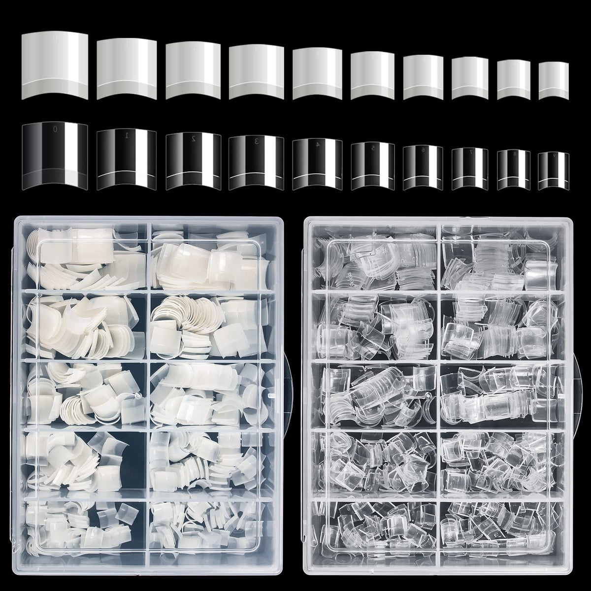 Buqikma case front view showing organized 1000-piece assortment and easy access