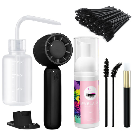 Buqikma front packaging showing full lash cleaning kit benefits
