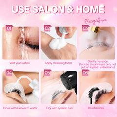 Buqikma entire kit flatlay demonstrating included tools and shampoo
