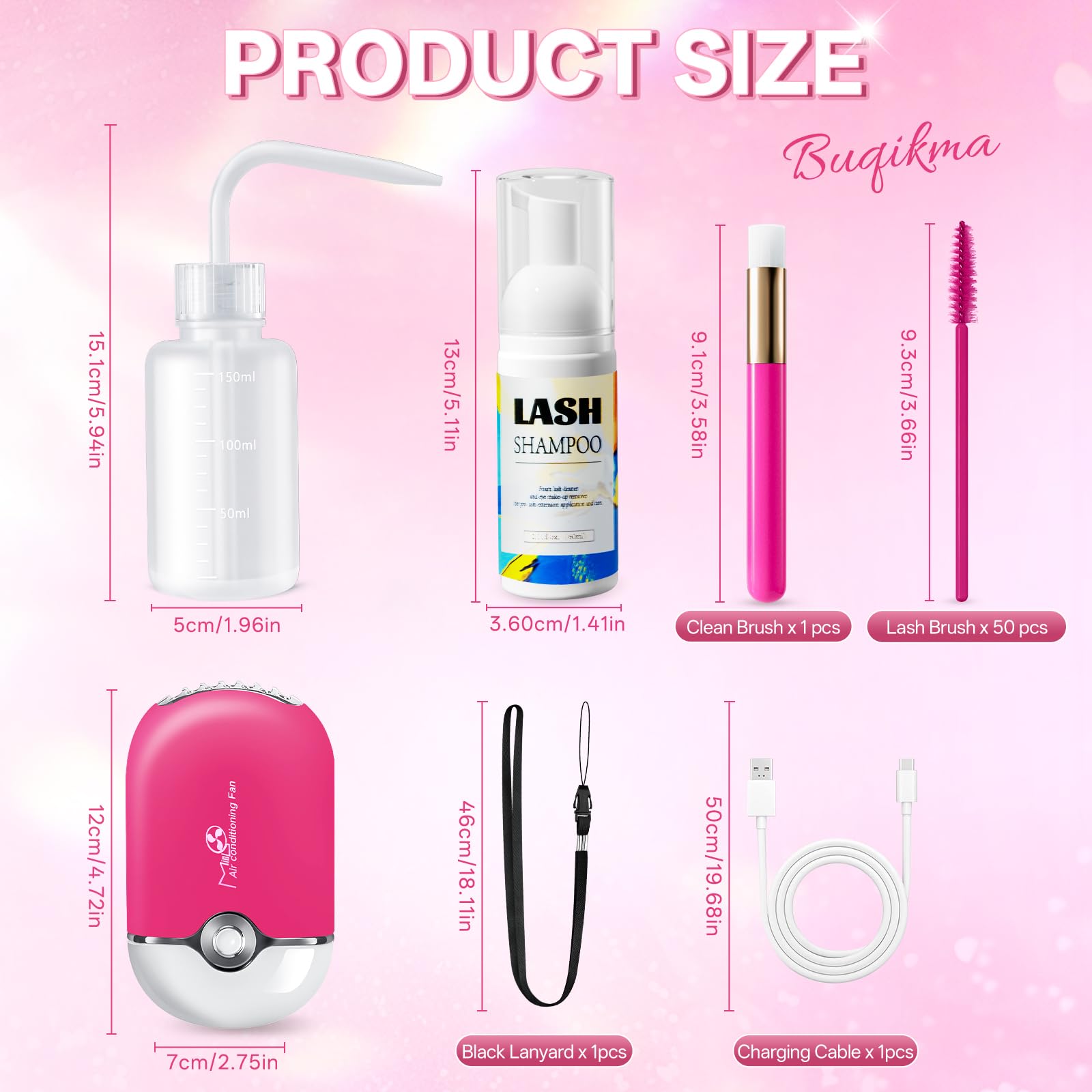 Buqikma full kit laid out in salon setting for professional maintenance