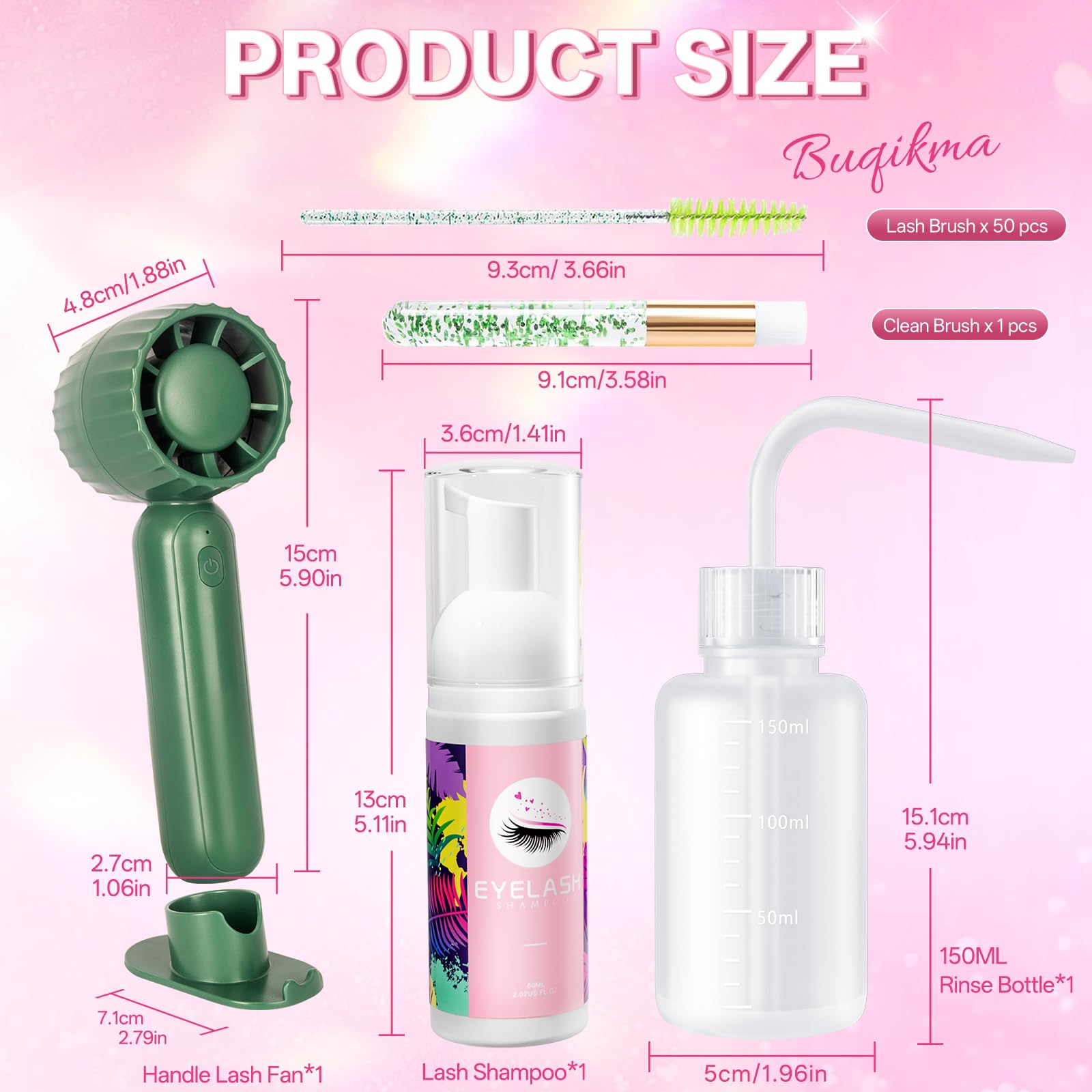 Buqikma product held in hand to show compact size and travel convenience