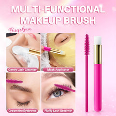 Buqikma fifty mascara wands fanned out for precise separation and grooming