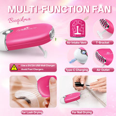 Buqikma soft fan brush detail for gentle foam application and touch-ups