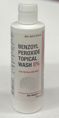 BurelPharma front packaging showing 5% benzoyl peroxide and clear benefits
