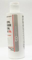 BurelPharma label close-up highlighting active benzoyl peroxide ingredient