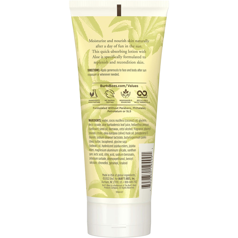 Burt's Bees in a beach bag setting showing practicality for post-sun care