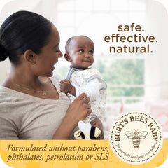 Burt's Bees close-up of gentle lather demonstrating mild cleansing