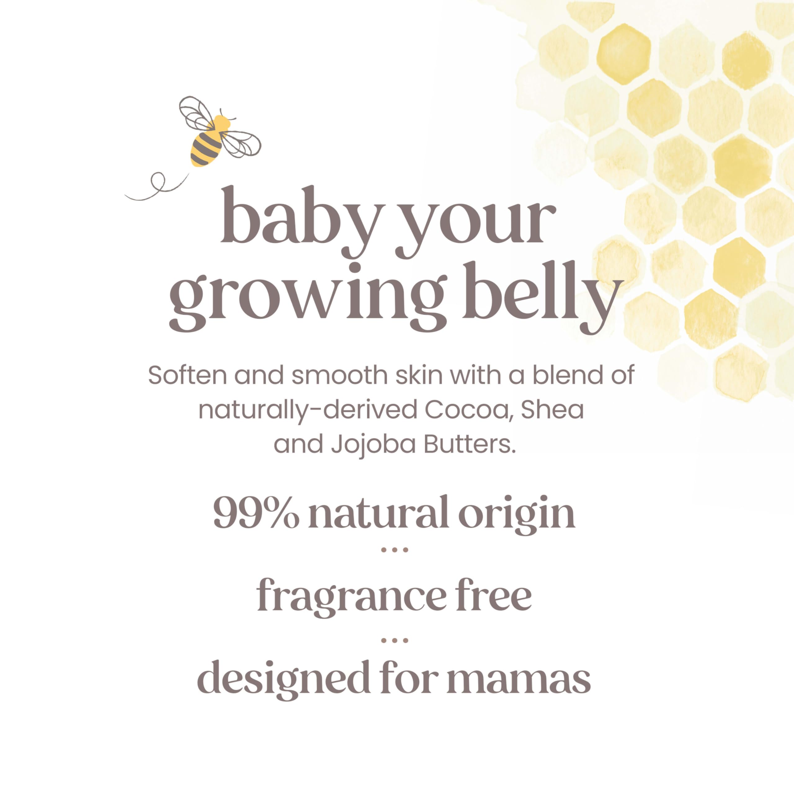 Burt's Bees tub beside a hand to show 6.5 oz scale and portability benefit