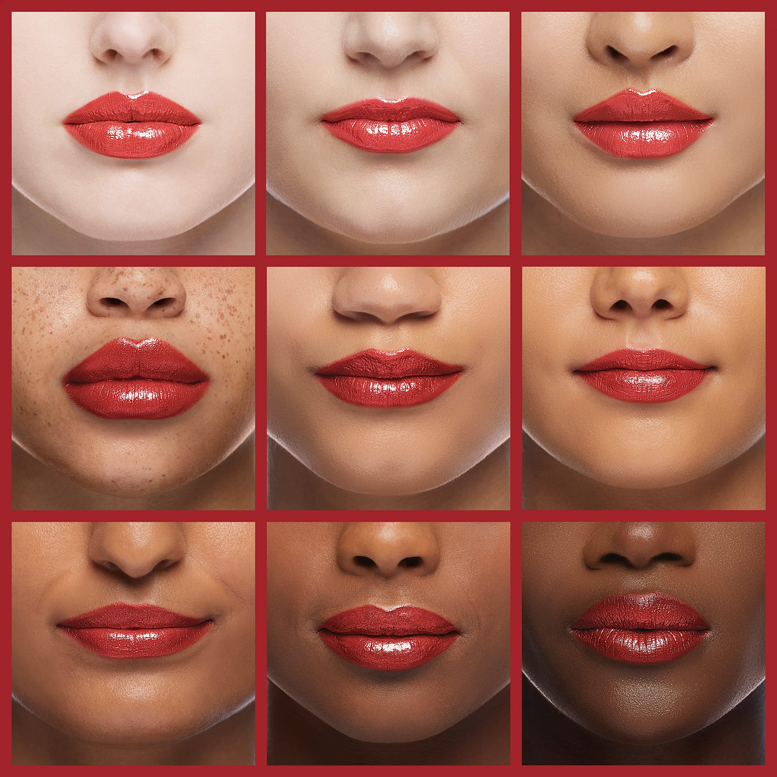 Burt's Bees Cherry on lips demonstrating natural red tint and sheen