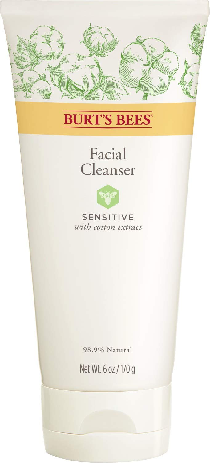 Burt's Bees front bottle view showing cleanser and gentle makeup removal benefit