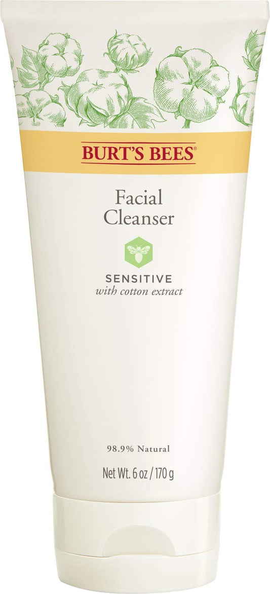 Burt's Bees front bottle view showing cleanser and gentle makeup removal benefit