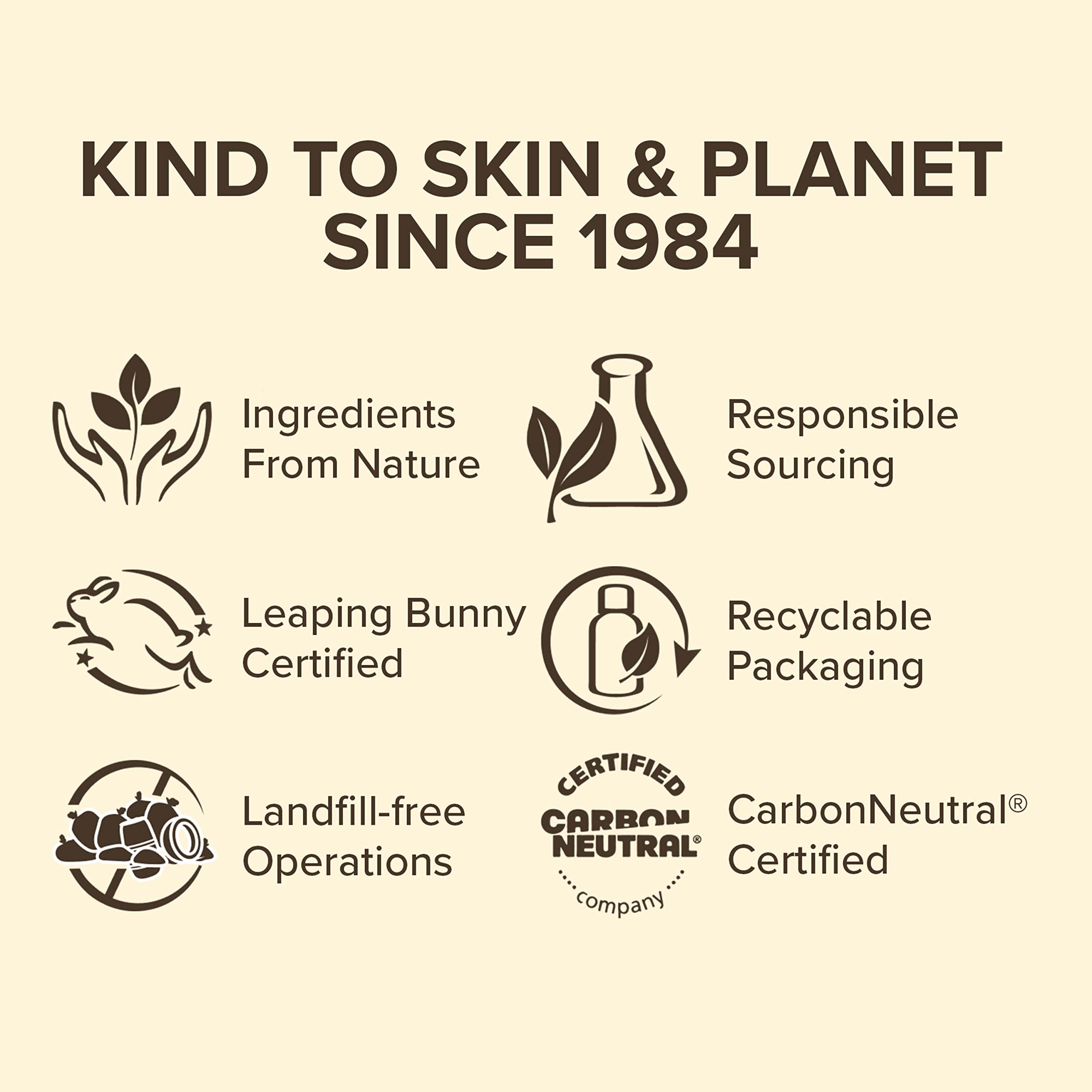 Burt's Bees bottle next to skincare routine showing how it integrates into regimen benefit