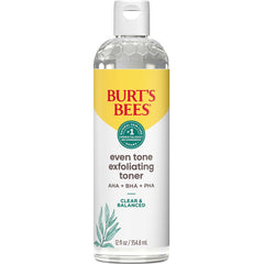 Burt's Bees front packaging showing 12 oz bottle and brand clarity benefit
